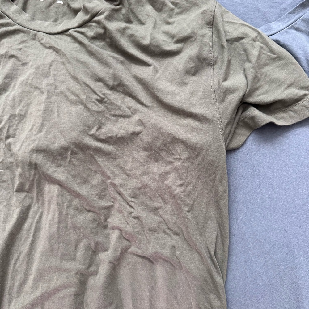 Abercrombie & Fitch Short Sleeve Tee - Olive and Gray